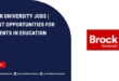 Brock University Jobs